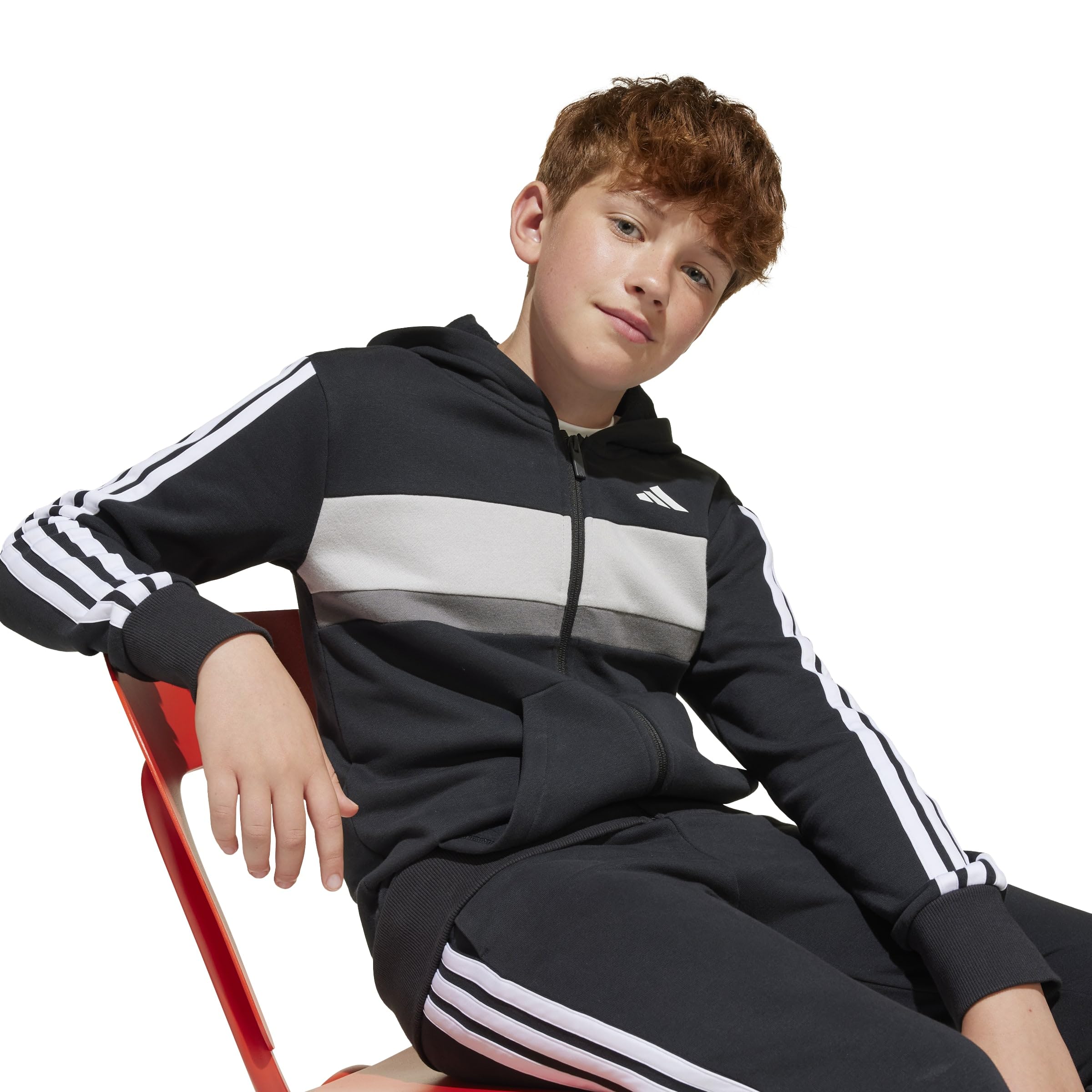 adidas Seasonal Essentials Tiberio 3 Stripes Fleece Chándal Unisex niños