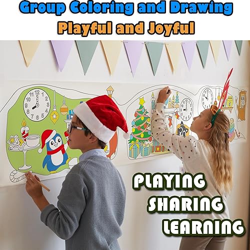 Miniatura 39 de Rollo de papel de dibujo para colorear adhesivo sin ensuciar, divertida actividad terapéutica relajante para niños pequeños, niños y adultos