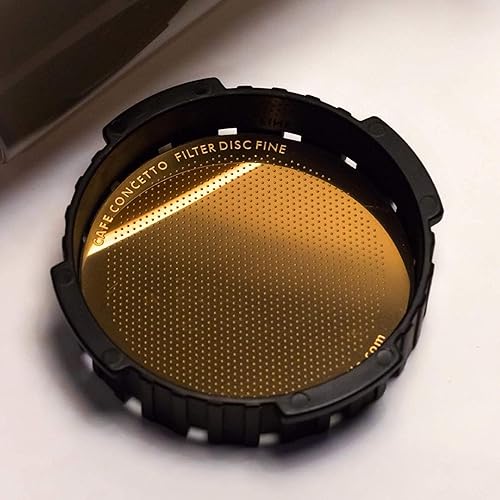 Miniatura 3 de Filtro para uso en cafeteras AeroPress Go/AeroPress – Disco fino – Reutilizable – Acero inoxidable recubierto de alta calidad (oro rosa, metal) –