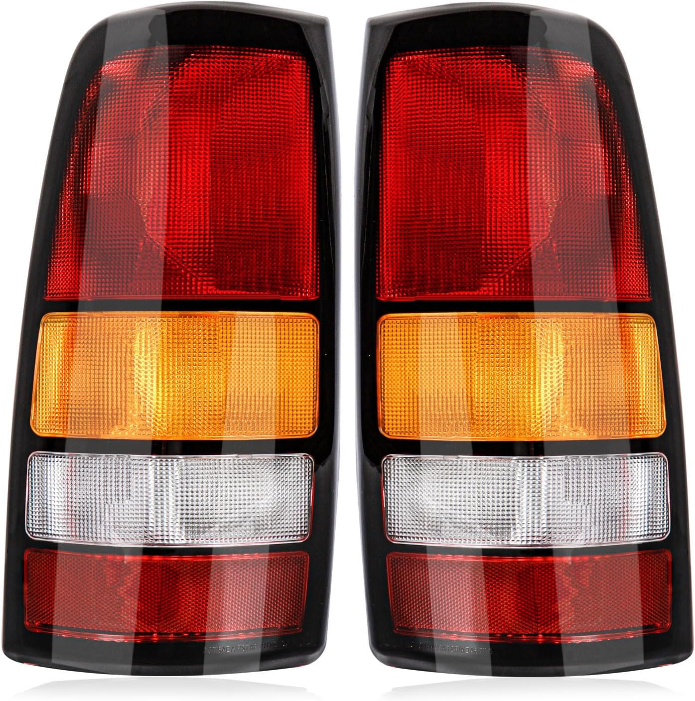 Tail lights Assembly Compatible with 1999-2002 Chevy Silverado 1500 2500 3500 HD 1999-2006 GMC Sierra,Rear Light Taillights Replacement for GM2800186 GM2801186 (Black Border)