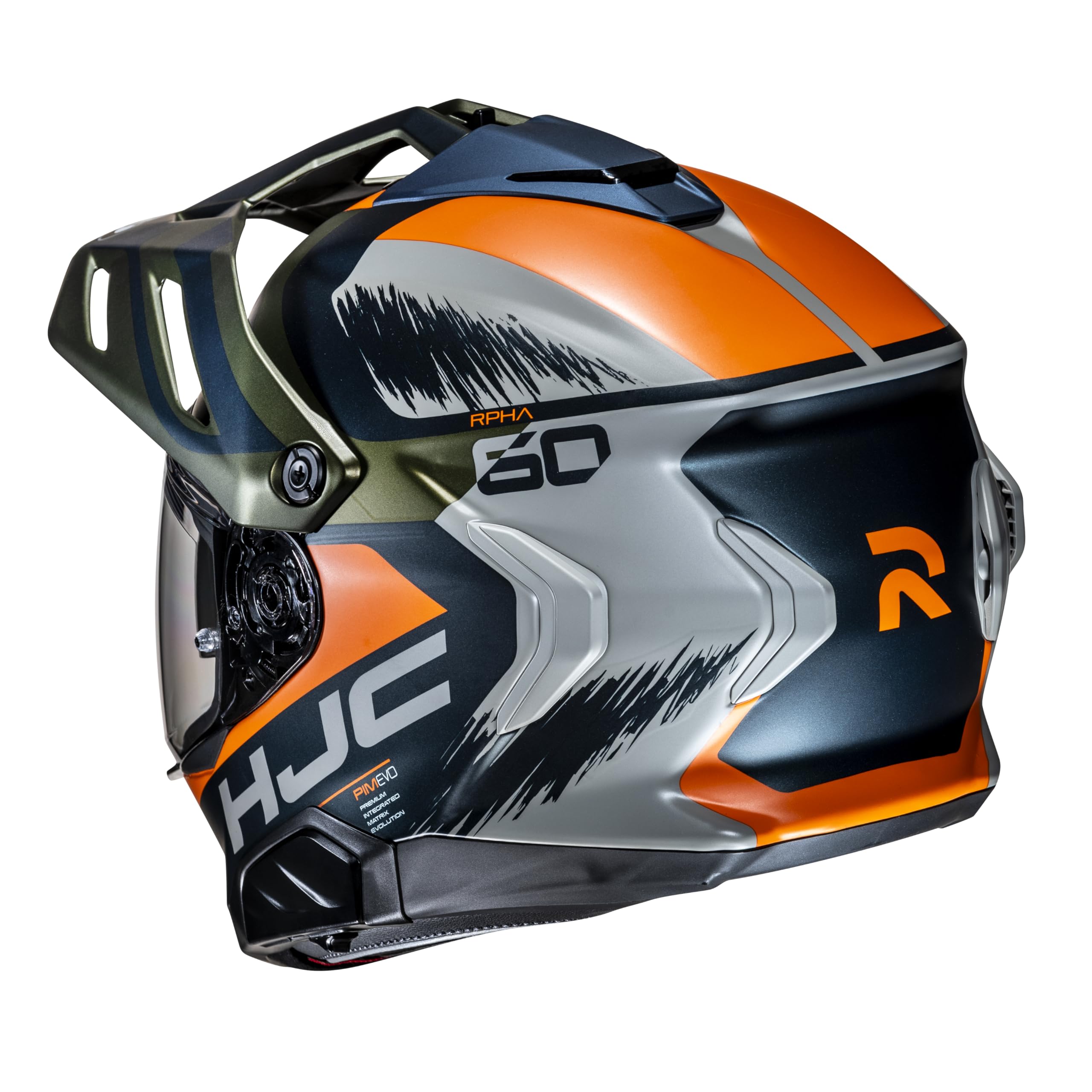 RPHA 60 Quid MC47SF Orange Blau Matt Adventure Motorrad Helm