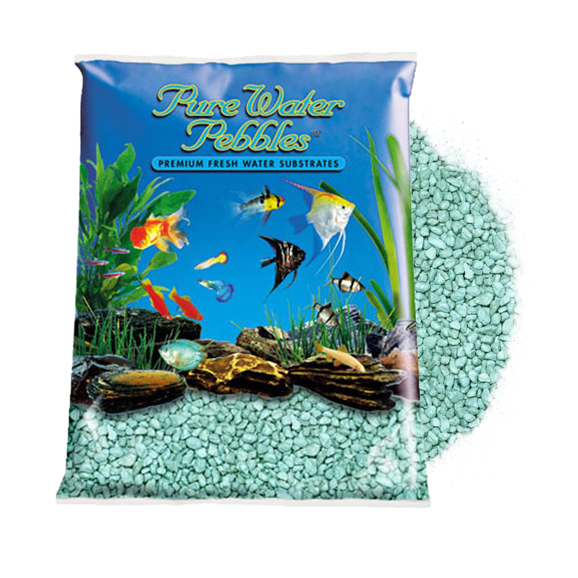 Turquoise Aquarium Gravel - 5 lbs - Non-Toxic, Colorfast, Vibrant Substrate for Aquariums, Terrariums, Ponds & Crafts