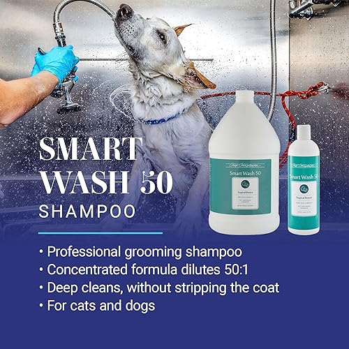 Miniatura 2 de Chris Christensen Smartwash50 Tropical Breeze Champú ultra concentrado para perros, hace hasta 50 botellas, acicalar como un profesional,