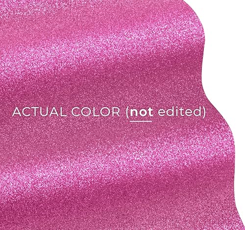 Miniatura 2 de VViViD Rollo de vinilo adhesivo permanente DECO65 rosa con purpurina para manualidades (100 pies x 1 pie)