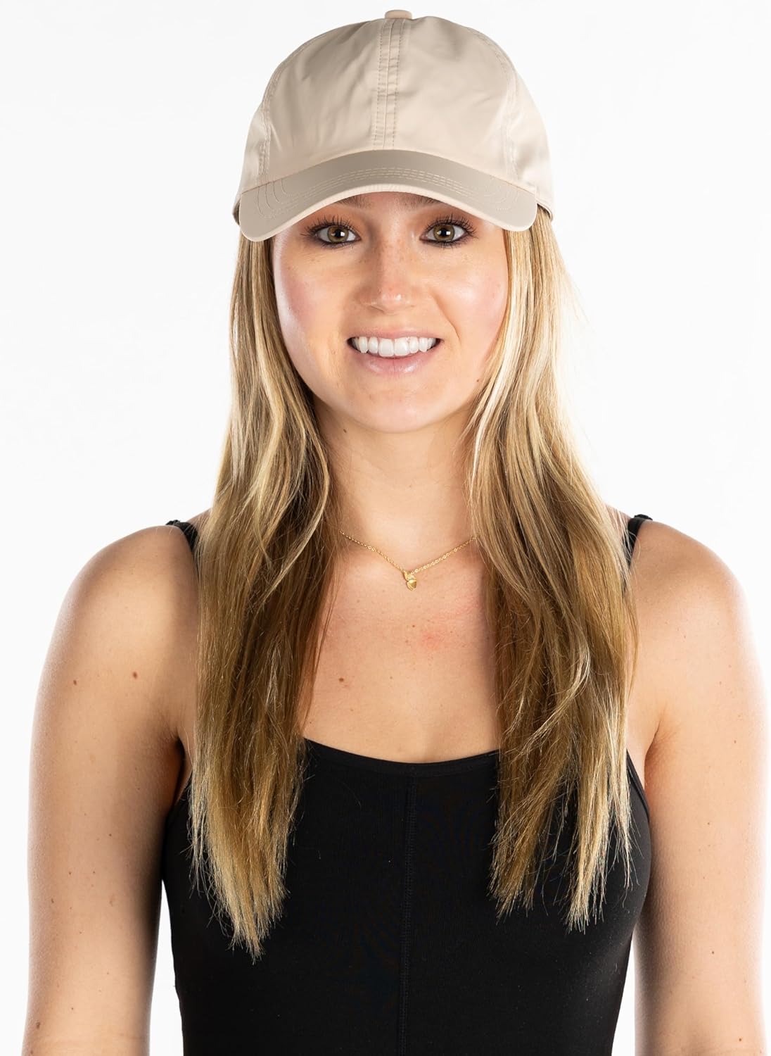 Funky Junque Women’s Ponytail Hat – High Ponyback & Messy Bun Baseball Cap with 5-Slit Design, Moisture-Wicking Sports Hats - Image 5