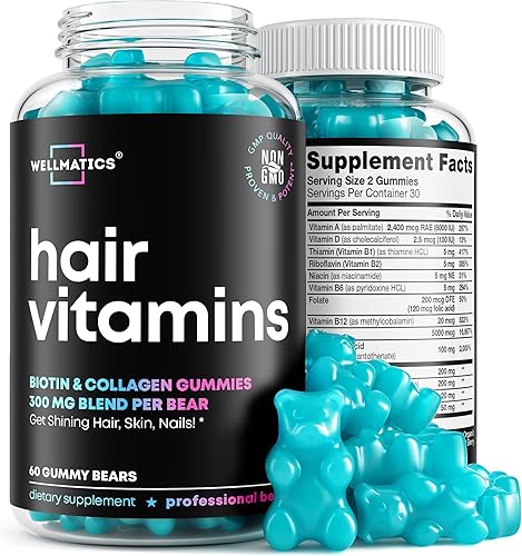 Vitaminas capilares de biotina - Vitaminas para el cabello y las uñas para mujeres - Vitaminas para el cabello y las uñas - Vitaminas para el