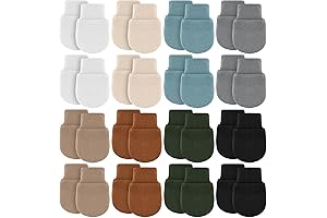 No Scratch Baby Mittens for Boys (16 Pairs)