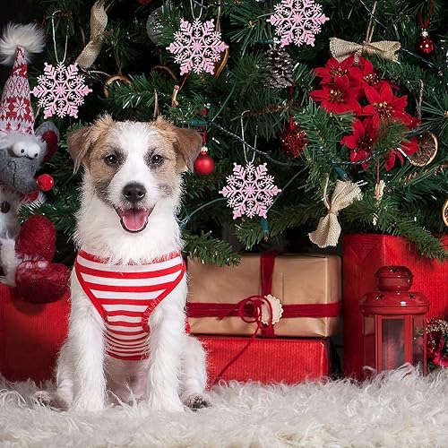 Miniatura 5 de Adornos de copos de nieve de plástico con purpurina de 4 pulgadas (30 unidades, negro)