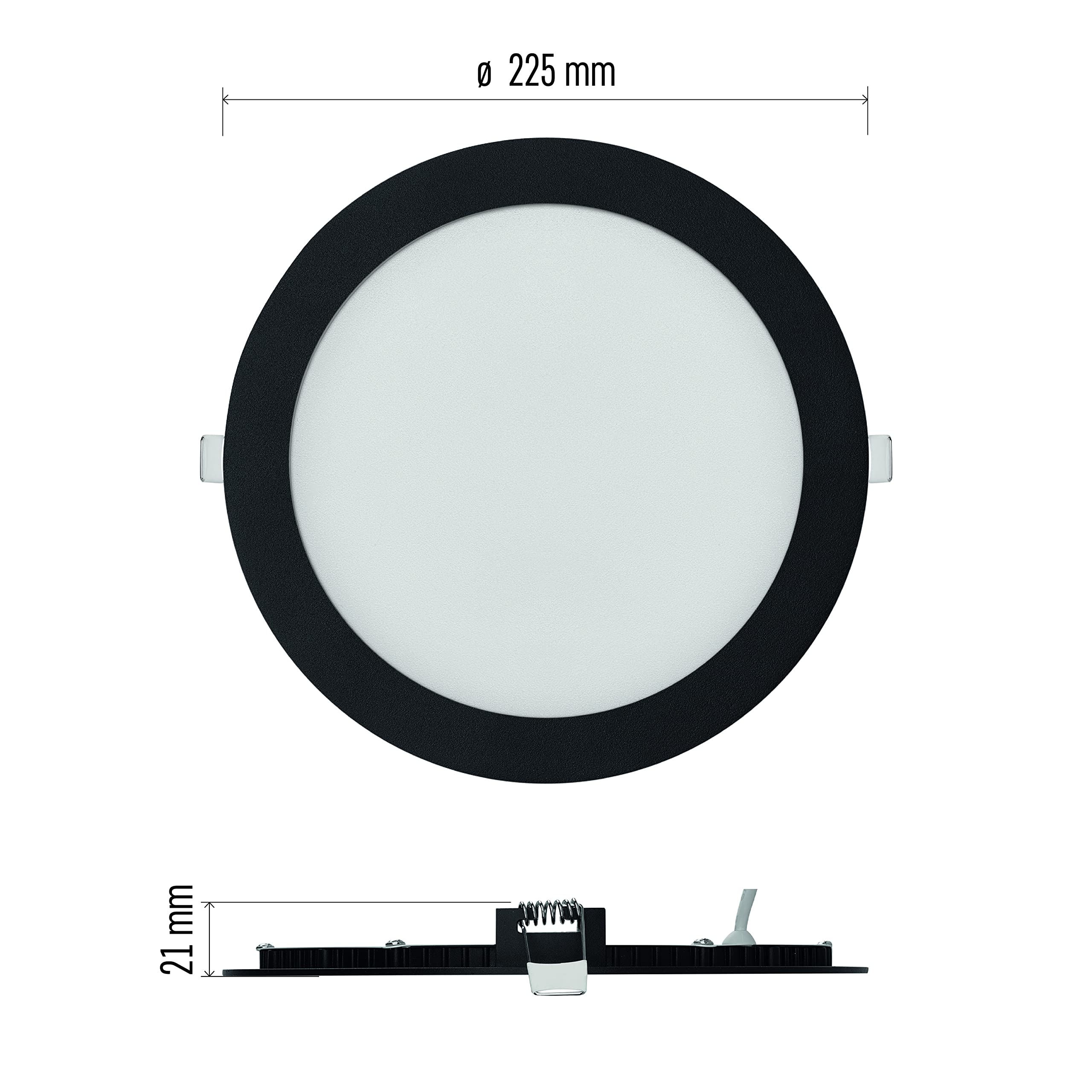 EMOS LED Panel 24 W Square 2400 Lm Recessed Ceiling Light 22 X 22 Cm