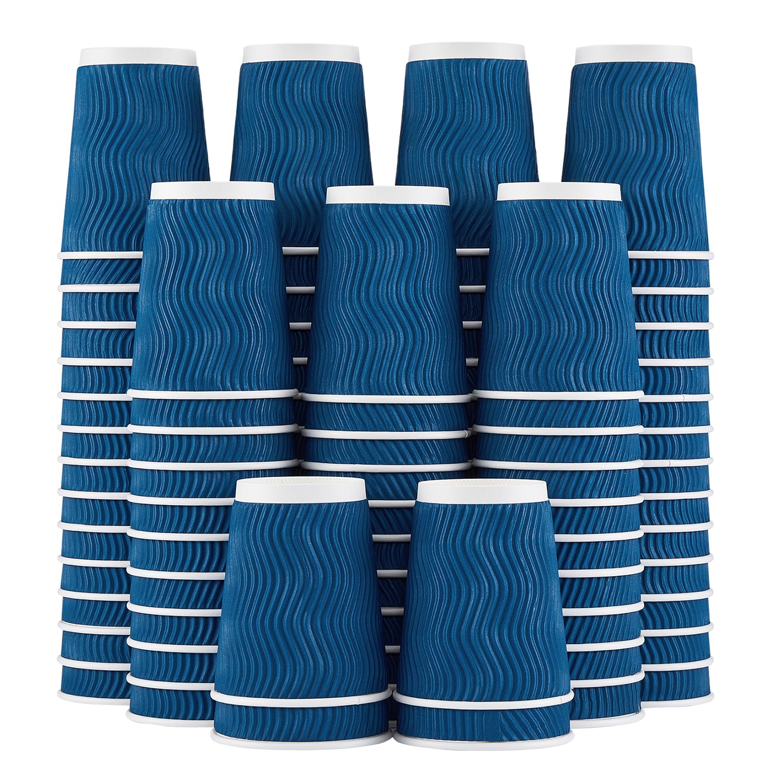 Lamosi Coffee Cups 12 oz 120 Pack Disposable Paper Coffee Cups Insulated — Amazon image 9