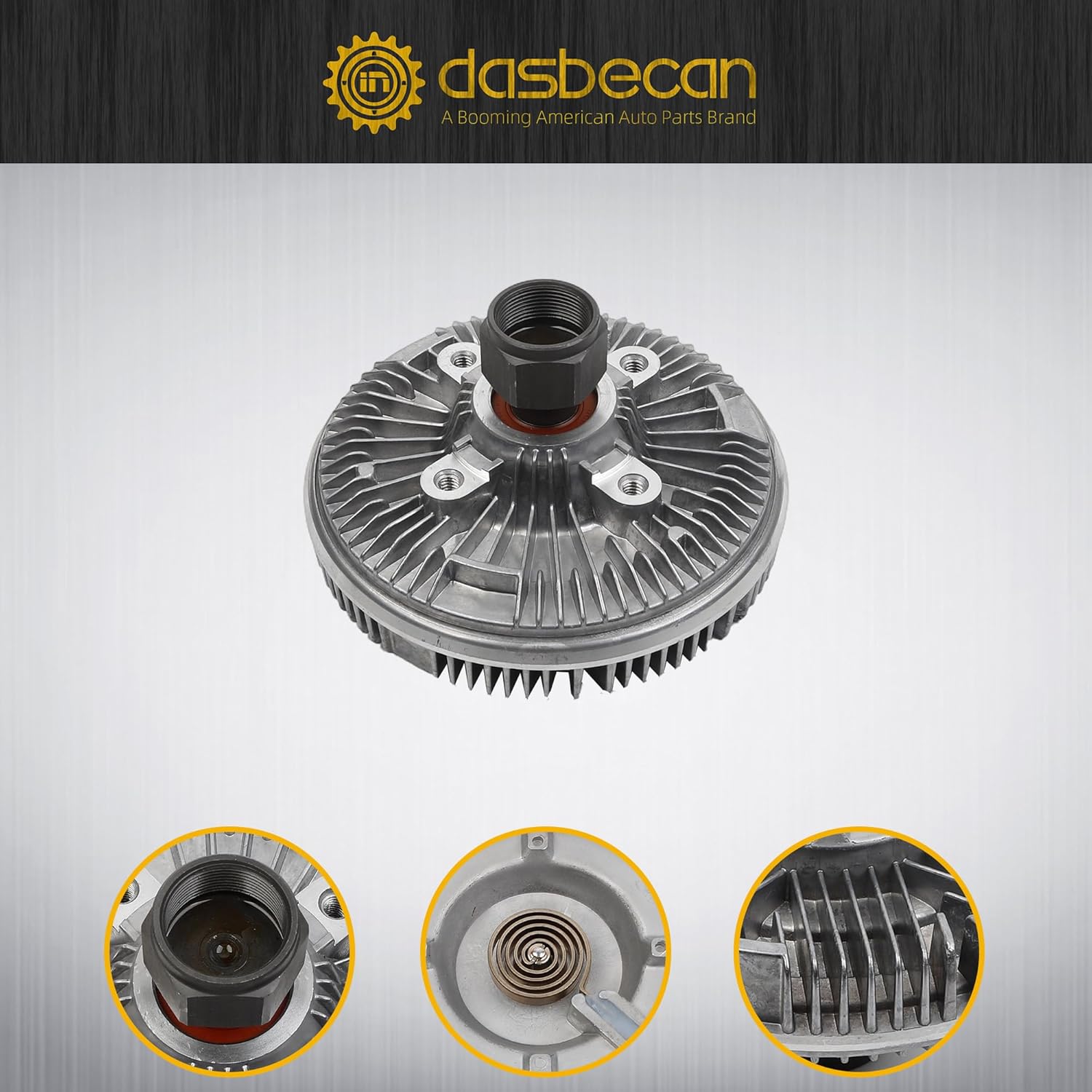 Dasbecan Fan Clutch Compatible with Dodge Ram 1500 2500 3500 2009-2010 Ram 1500 Classic 2500 3500 4000 2011-2020 5.7L V8 Gas OEM Replace 22059 2906 55056840AB 55056840AC