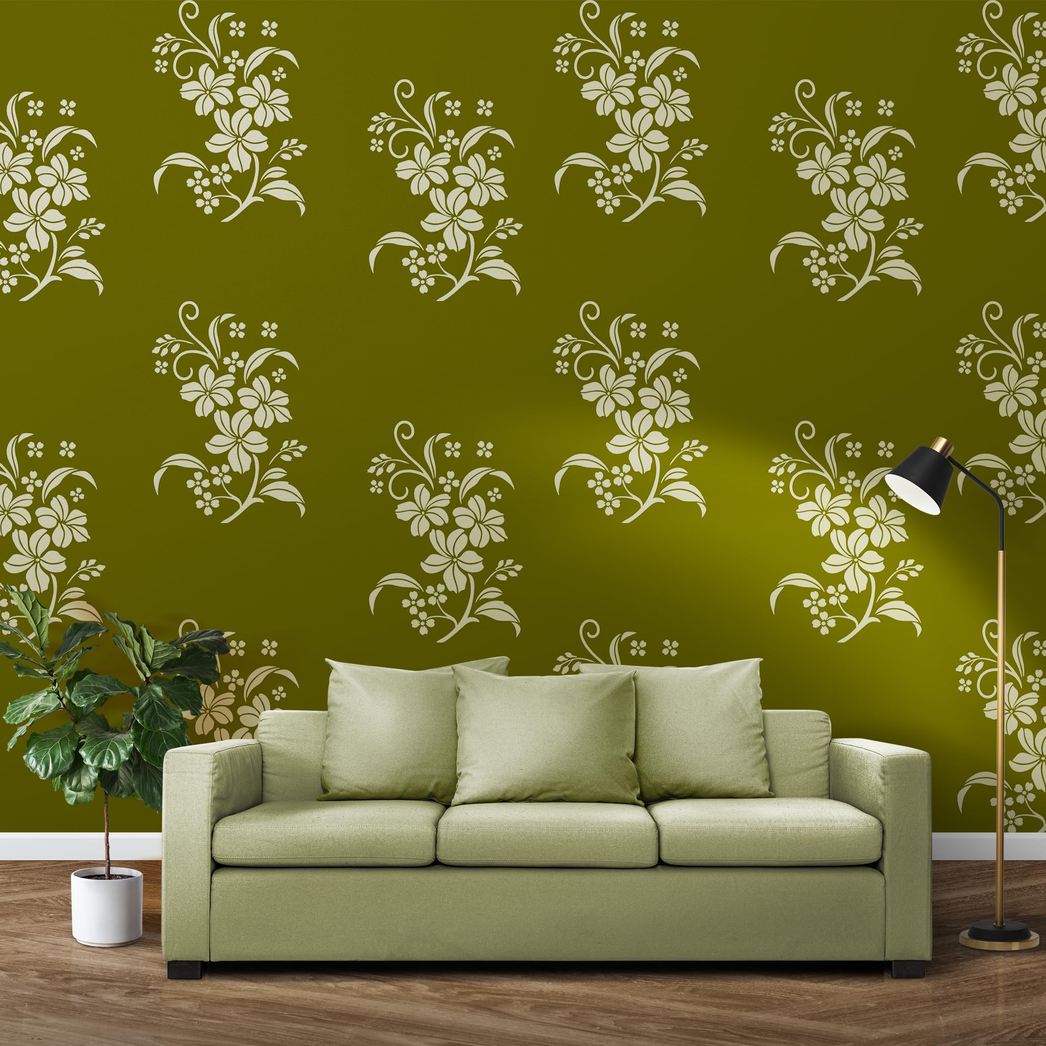 StenCart Stencil for Wall Painting Home Jasmine Floral Reusable Wall Stencil Design for Wall Decoration(16inch x 24inch)–DIY Reusable Design Suitable for Home & Office (Pack of 1, (STC1624-662)) (B0CR81B4Q8) Amazon Price History, Amazon Price Tracker