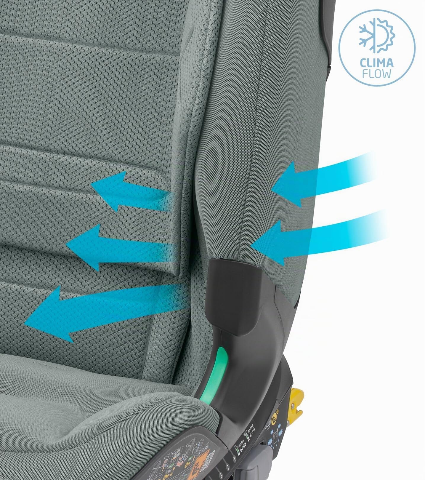Maxi-Cosi Titan Pro² i-Size, Seggiolino auto per bambini, 15 Mesi- 12 Anni (76-150 cm), ClimaFlow, Cinture easy-in, Cuscini di sicurezza AirProtect, G-CELL, Reclinabile 4 posizioni, Authentic Grey