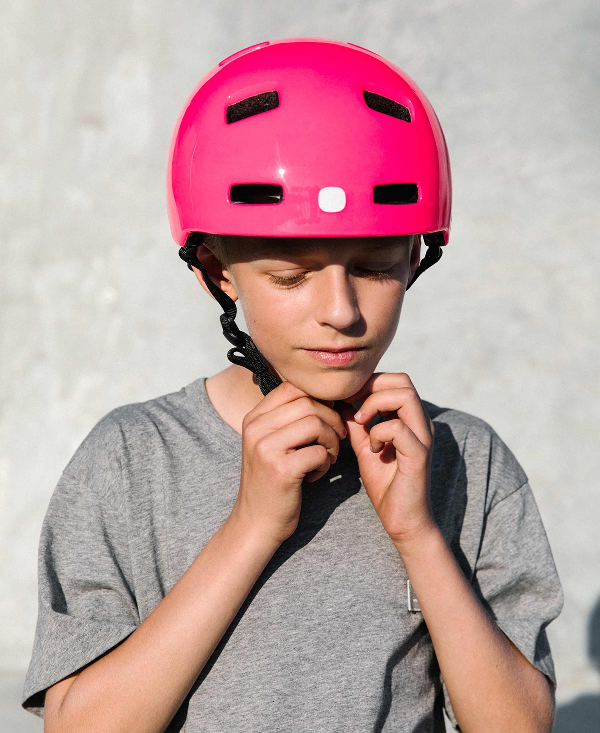 POC POCito Crane MIPS – Casque vélo Enfant avec MIPS Evolve, Coque PC résistante, Couleurs fluorescentes et détails réfléchissants pour sécurité en Ville et Loisirs
