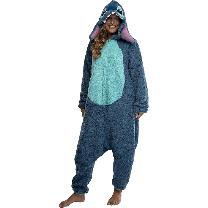 Buy Disney Lilo & Stitch Adult Stitch Kigurumi Cosplay Costume Sherpa