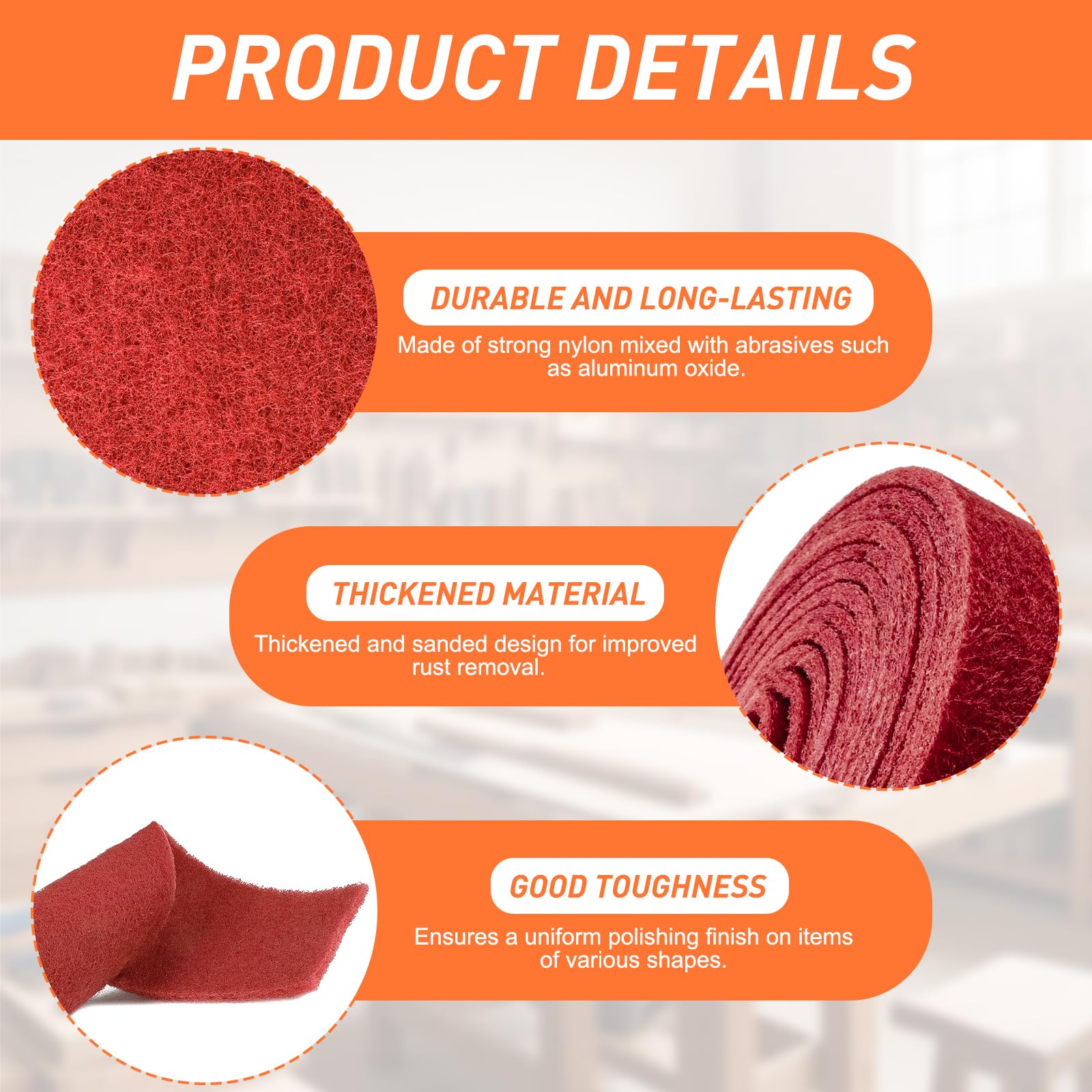 Cuttable Sanding Pads - Wet/Dry Abrasive Sheets -6