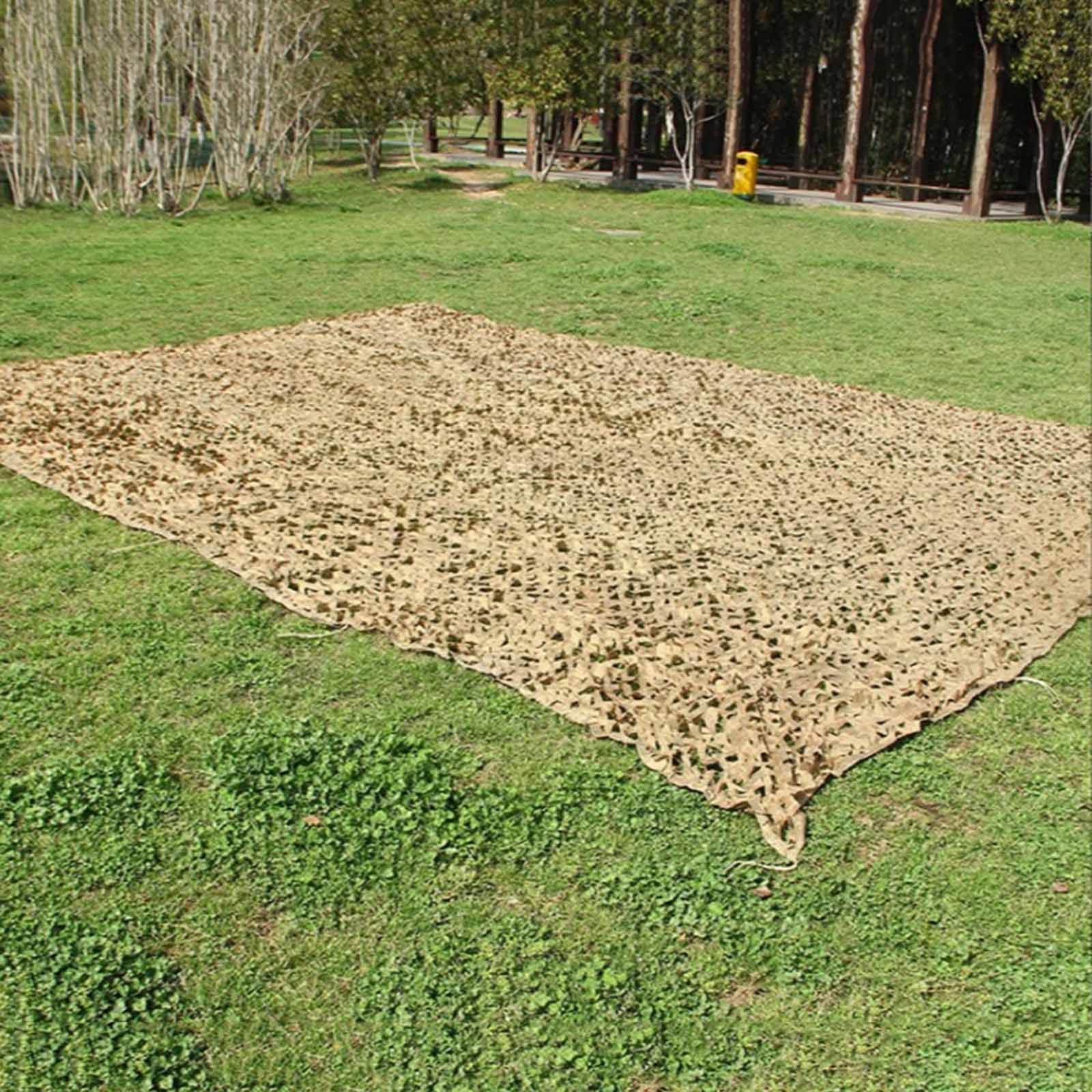 Red De Camuflaje Reforzada 2×3m 3×3m 3×4m 3×5m 4×8m,Red De Sombra Decorativa,Malla De Camuflaje Militar,Camping,Caza,Red De Camuflaje De Protección Solar,Cubierta De Coche,Yellow-5×9m(16.4*29.5ft)