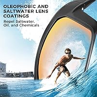 Vista 2 de KastKing Huzzah - Lentes de sol deportivos, polarizados y con protección ultravioleta, para hombres y mujeres, ideales para conducir, pescar, hacer