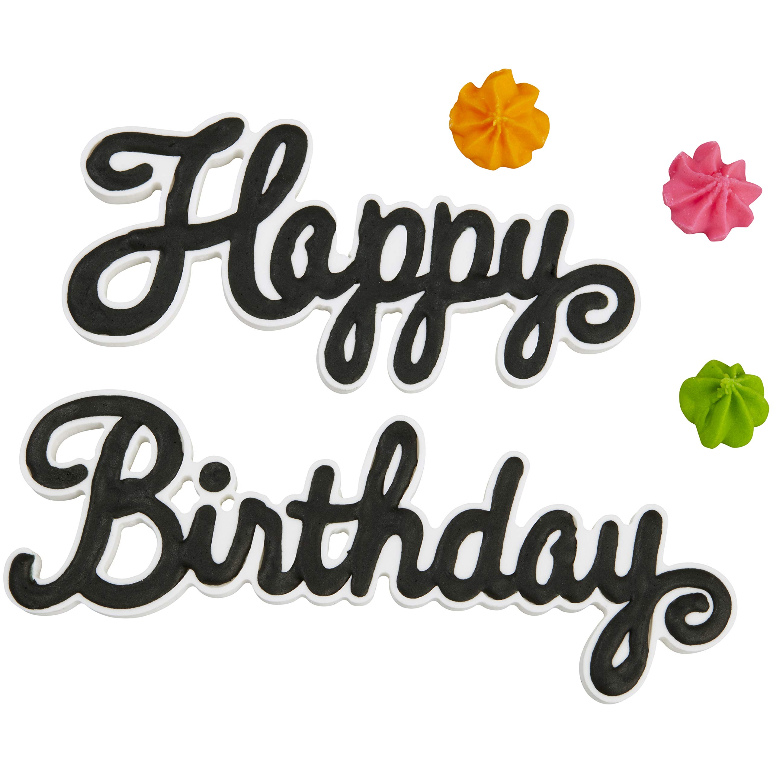 Wilton Happy Birthday Royal Icing Decorations