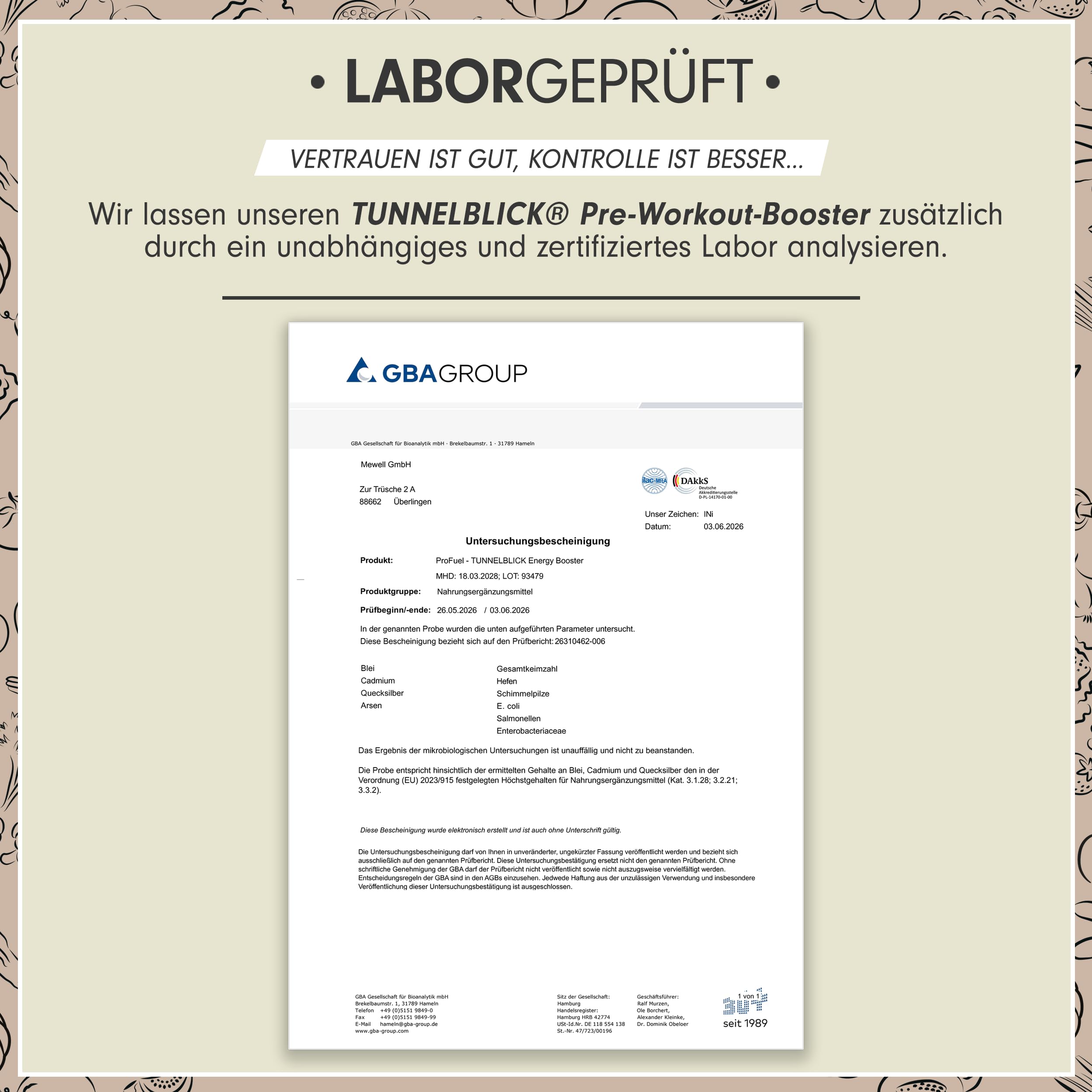 Pre-Workout-Booster³ GRÜNER APFEL 440g - unglaublich lecker - TUNNELBLICK Trainingsbooster³ mit Citrullin, Arginin, Taurin, Koffein, Guarana und Magnesium - optimal hochdosiert - 100% vegan