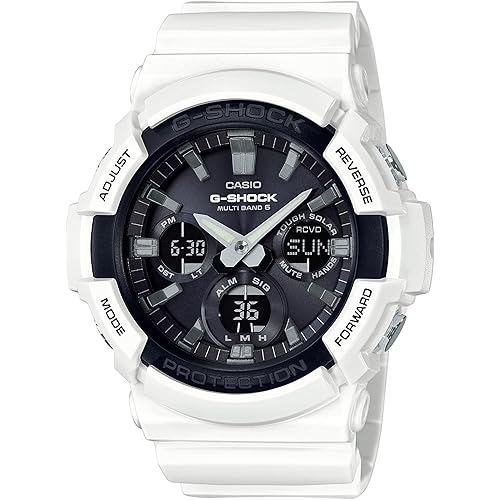 Casio Men's G-Shock GAS-100B-7ACR Solar White Resin Watch