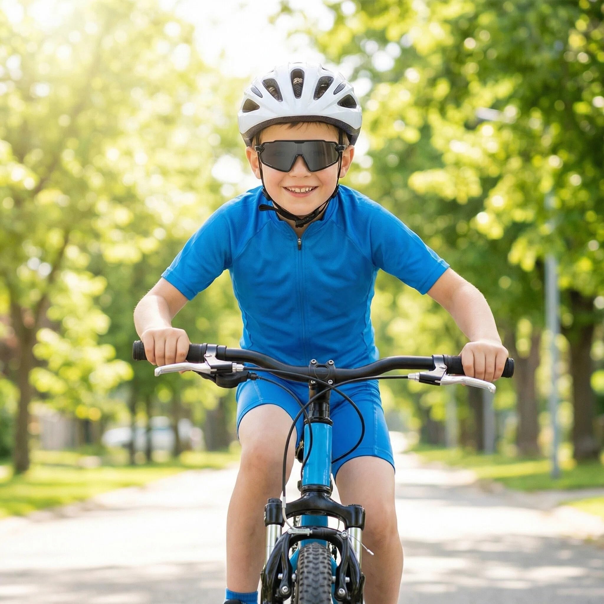 Gafas de sol deportivas polarizadas para niños, jóvenes, béisbol, ciclismo, protección UV, para niños y niñas de 6 a 12 años