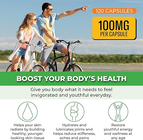 Miniatura 3 de ForestLeaf Suplementos de ácido hialurónico | Cápsulas de polvo de ácido hialurónico dietético de 100 mg de alta biodisponibilidad + 50 mg de VIT C