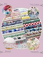 Vista 6 de Telas precortadas para acolchar, diseño no repetido, tela de algodón floral impresa para patchwork cuadrados paquetes para manualidades DIY /45