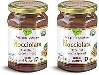 Vista 10 de Nocciolata, crema de avellana para untar sin lácteos, orgánica, 8.82 onzas