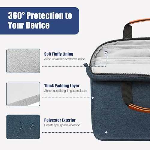 Miniatura 4 de MoKo Funda para tablet de 12.9 pulgadas para iPad Pro M4 y Air M2 2024, iPad Pro 12.9 M2 y M1, Surface Laptop Go 12.4, Galaxy Tab S8+S9+ 12.4,