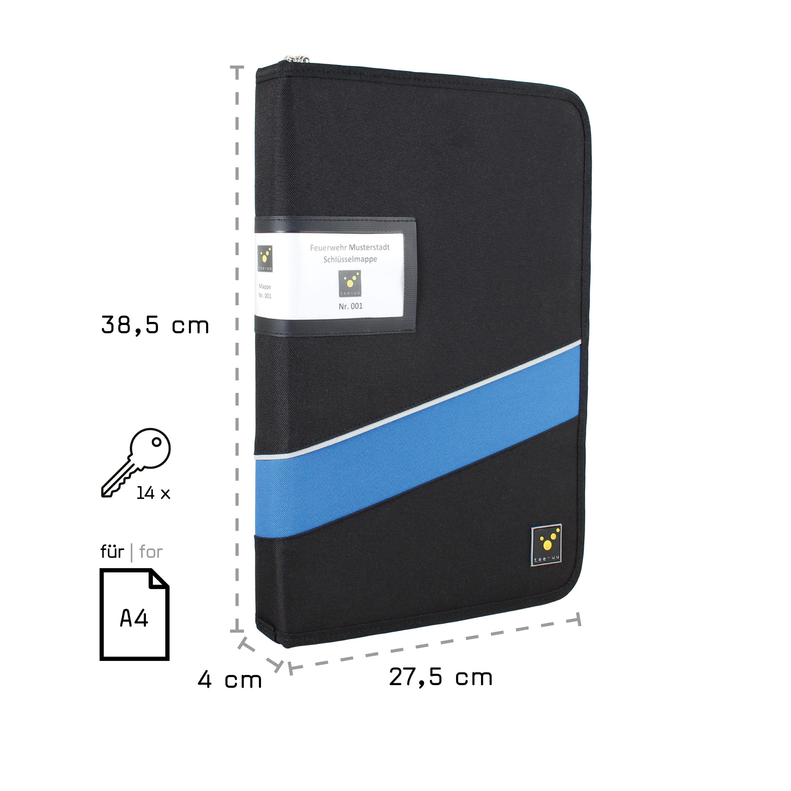 Tee-uu KEYSAFE Schlüsselmappe für 14 Schlüssel, 29,90