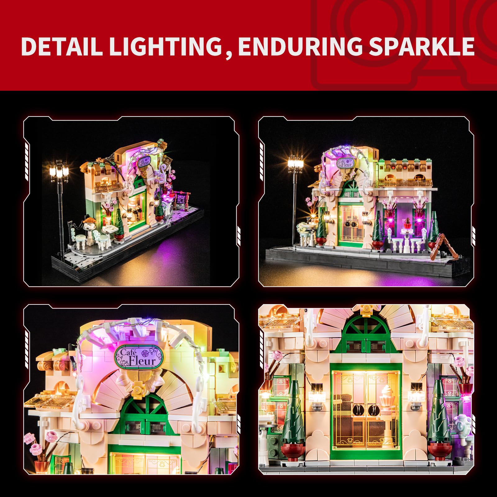BRIKSMAX 2.0 Light Kit for Lego-French Café -Innovative Led Lighting Compatible with Icons 10362 - Not Included Lego Set - Image 3