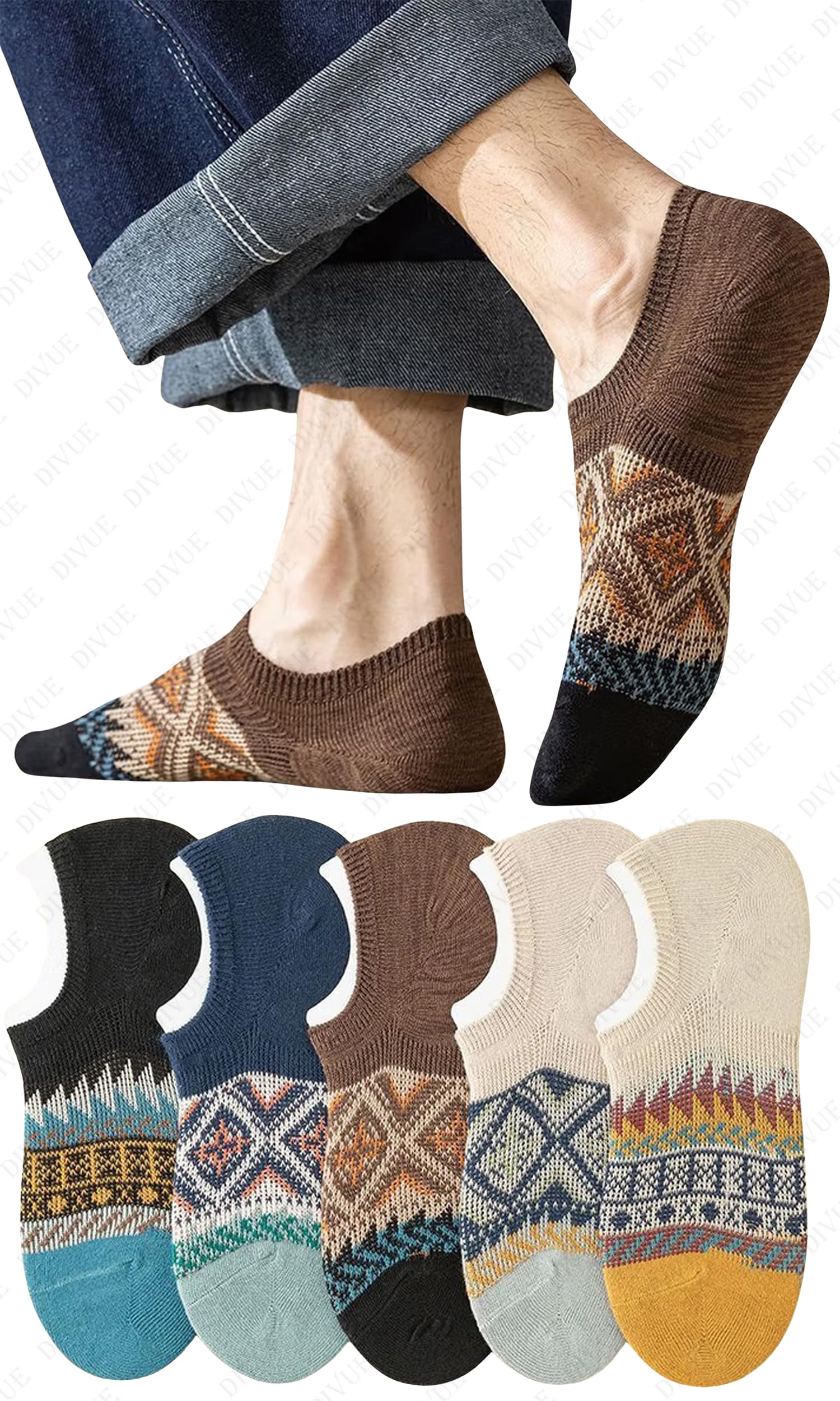 Low Cut Ankle Length Socks for Girls & Women | 5 Pair No Show Multi Color Combo Pack | Soft Cotton Rich, Breathable, Sweat Absorbent, Odor Resistant, Stretchable, Durable Socks Casual & Sports