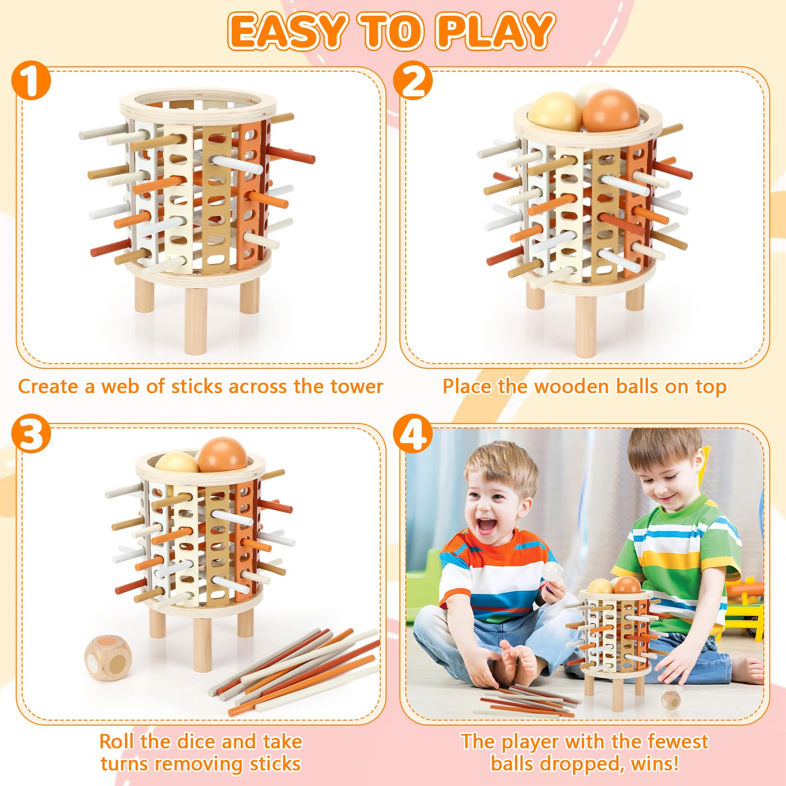 KYWAI ® Torre Montessoriana bambini in Legno - Torretta Montessoriana