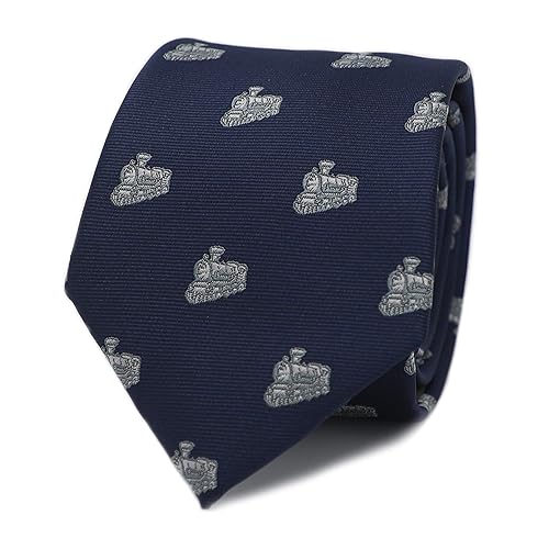 Vintage Pickup Truck Pattern Necktie With Gift Box Motor Bike