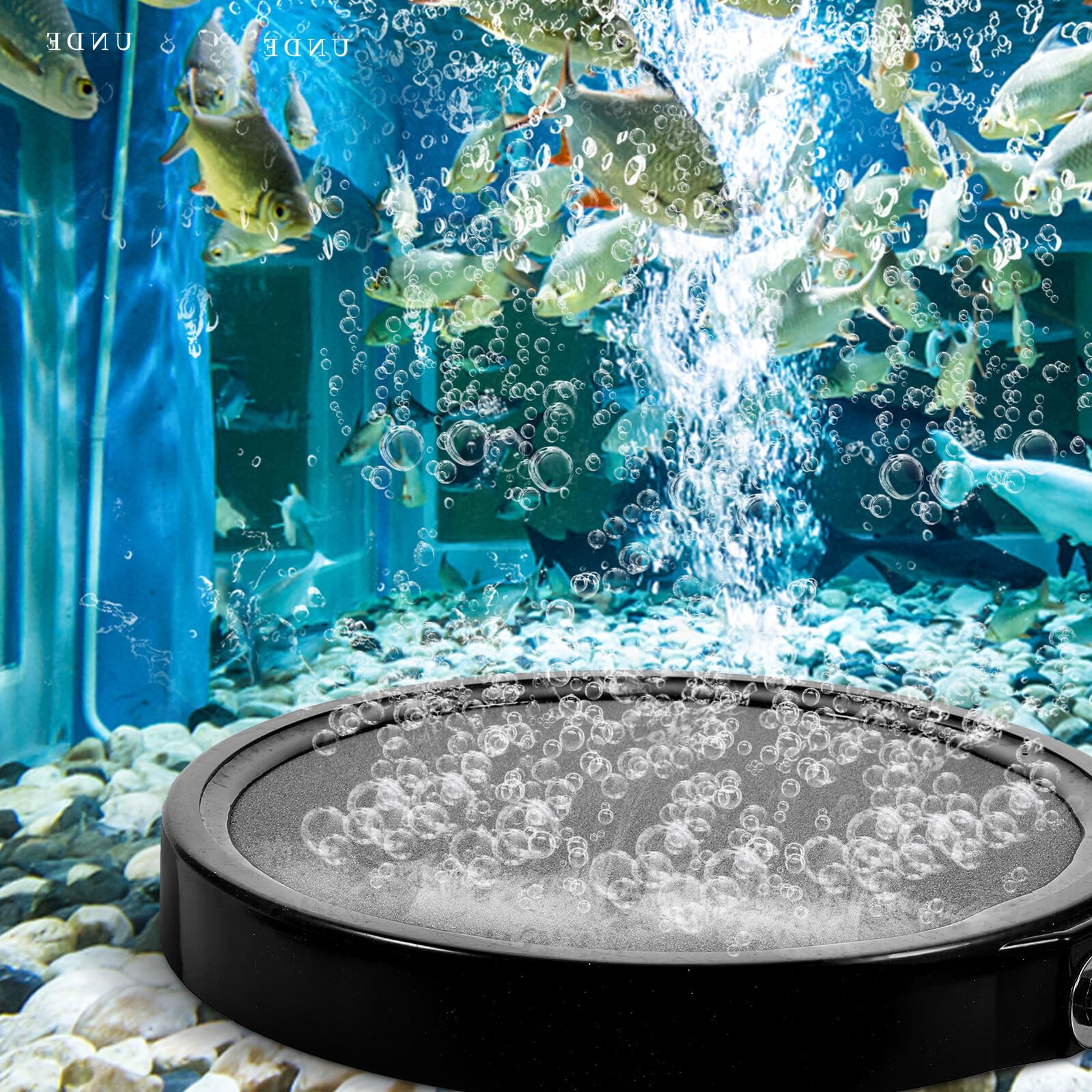TOYANDONA Diffuseur à Bulles pour Aquarium Pierre à Air en Disque 21 Cm, Pierre à Oxygène Haute Température, Accessoire Réutilisable pour Système Hydroponique et Aquarium Couleur Aléatoire