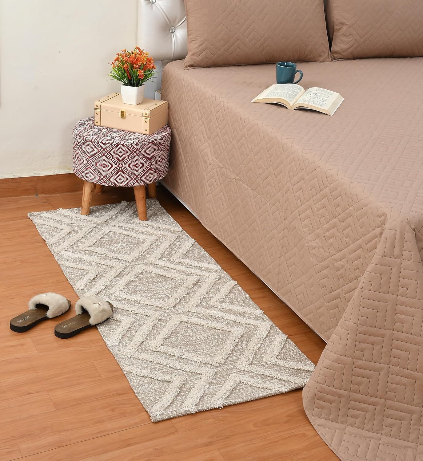Handwoven Cotton Rug Runner - 60x152cm -12
