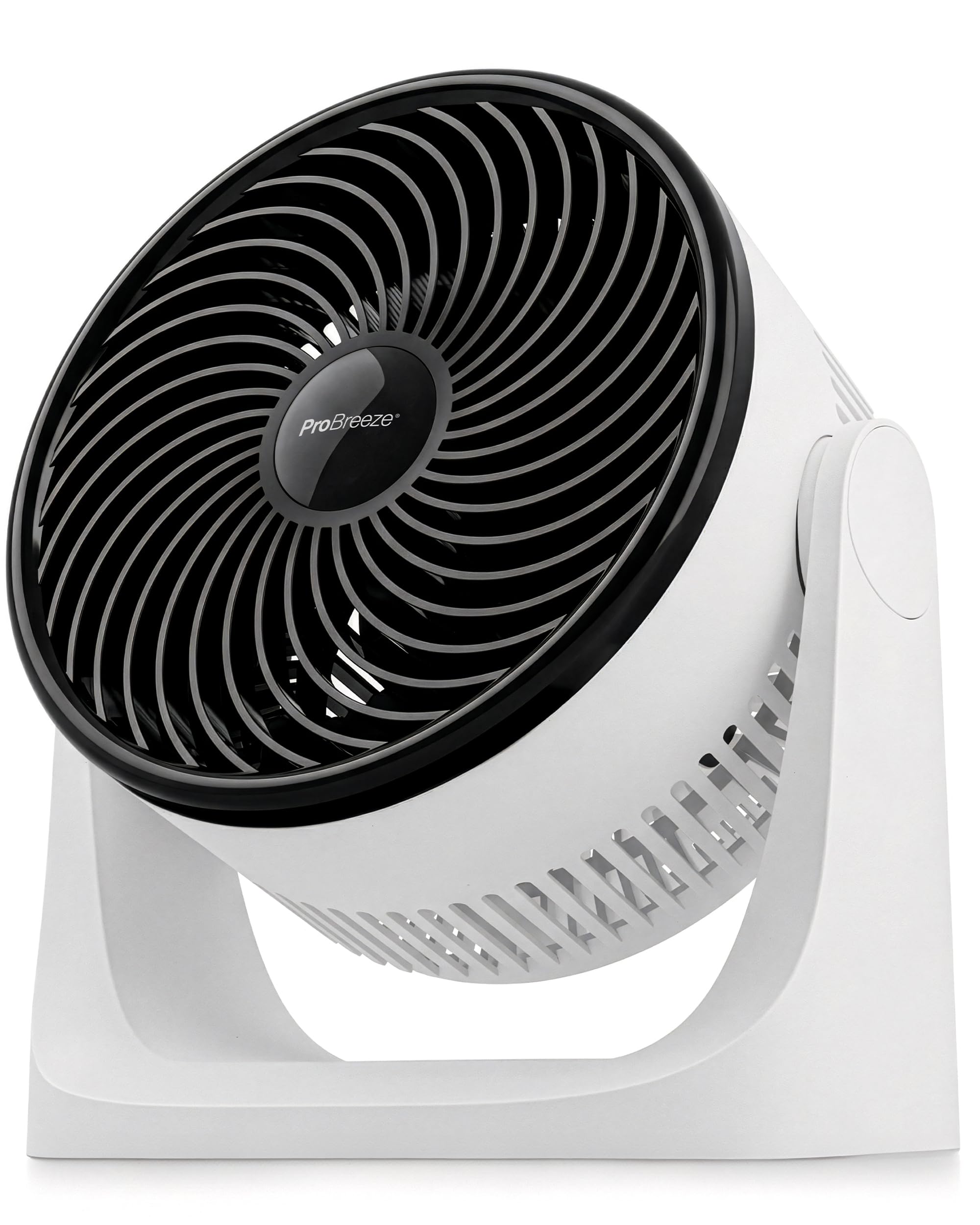 Pro Breeze AirFlo Mini Turbo – Ventilateur de Bureau Silencieux Ultra Puissant, 3 Vitesses, Inclinaison 90°, Ventilateur Compact pour Chambre, Bureau & Maison, Rafraîchissement Instantané