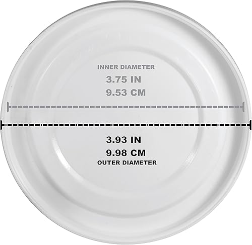 Miniatura 4 de Mian Tapas de plástico blancas para vidrio de trabajo Luminarc, paquete de 6