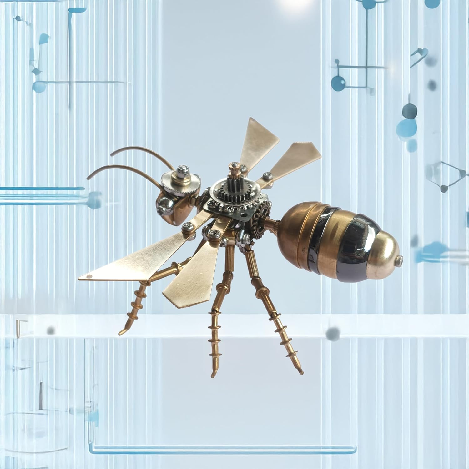 3D Steampunk Metal Puzzle, Mechanical Flying Ants Insects Model Building Kits, Arts & Crafts DIY Projects Hobby Kit,Funny Ideas for Birthday (Flying Ants)