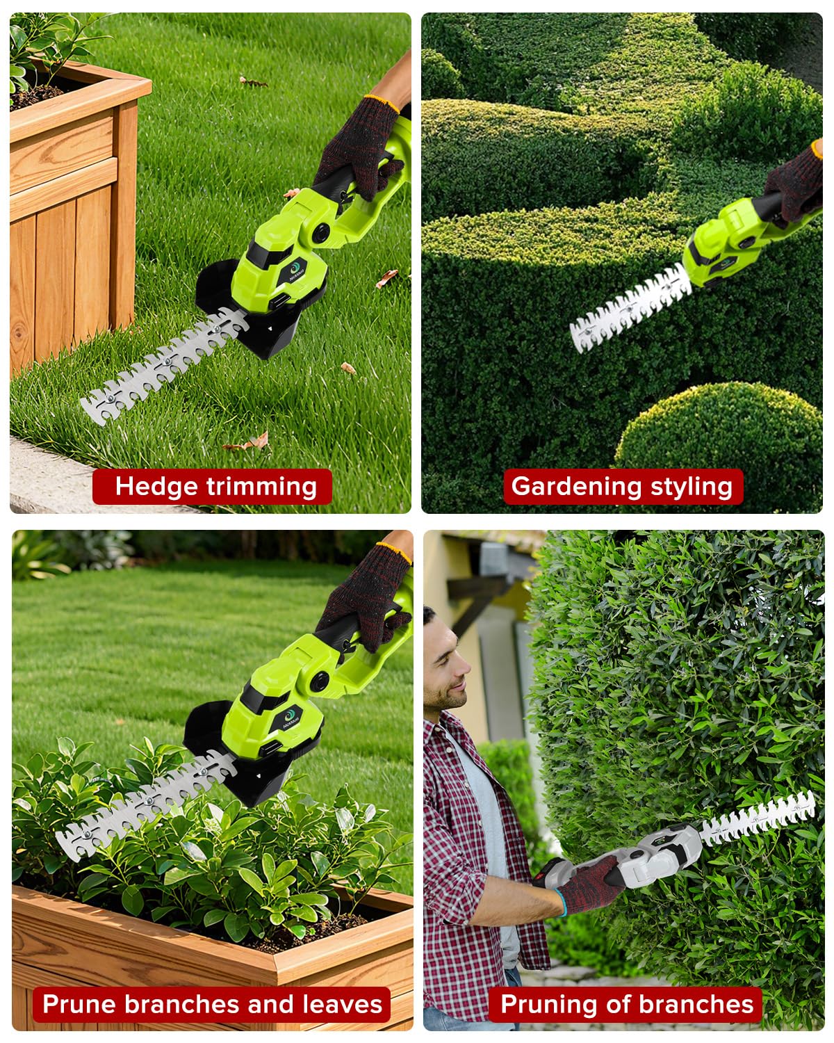 Cuchilla cortasetos de 9.1 pulgadas, longitud máxima de corte de 230 mm, adecuada para cortasetos Nicklaua Green, incluye solo cuchillas