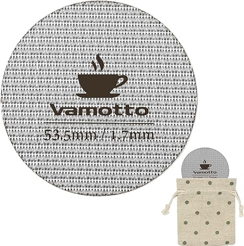 Pantalla de disco de espresso de 2.106 in, pantalla de ducha de café expreso de acero inoxidable 316, pantalla de portafiltro profesional para