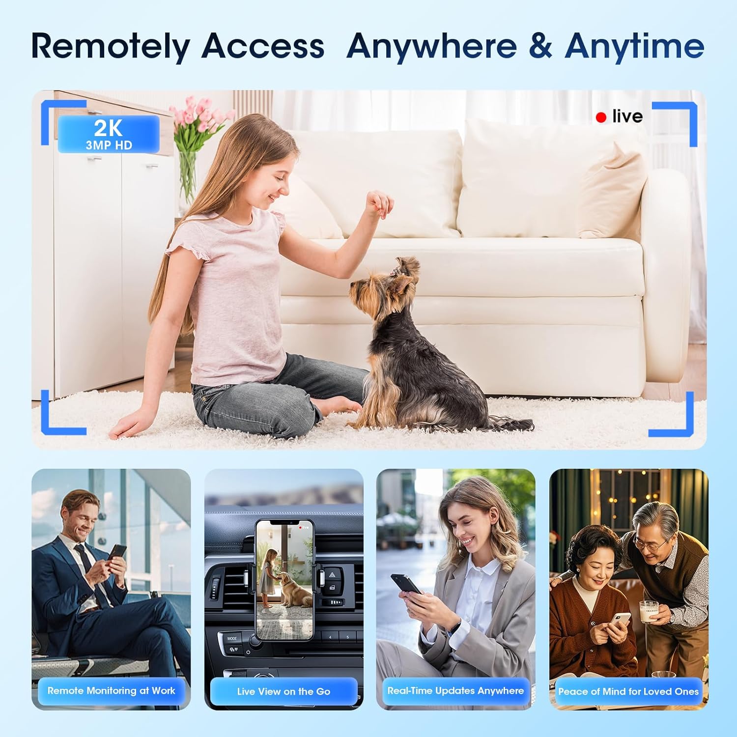 Mini Spy Camera DIY Module – 2K Ultra HD Wireless WiFi Hidden Camera with APP Control, Live Video Feed Anytime, Anywhere, Nanny Cam for Home & Office Security [Upgraded]