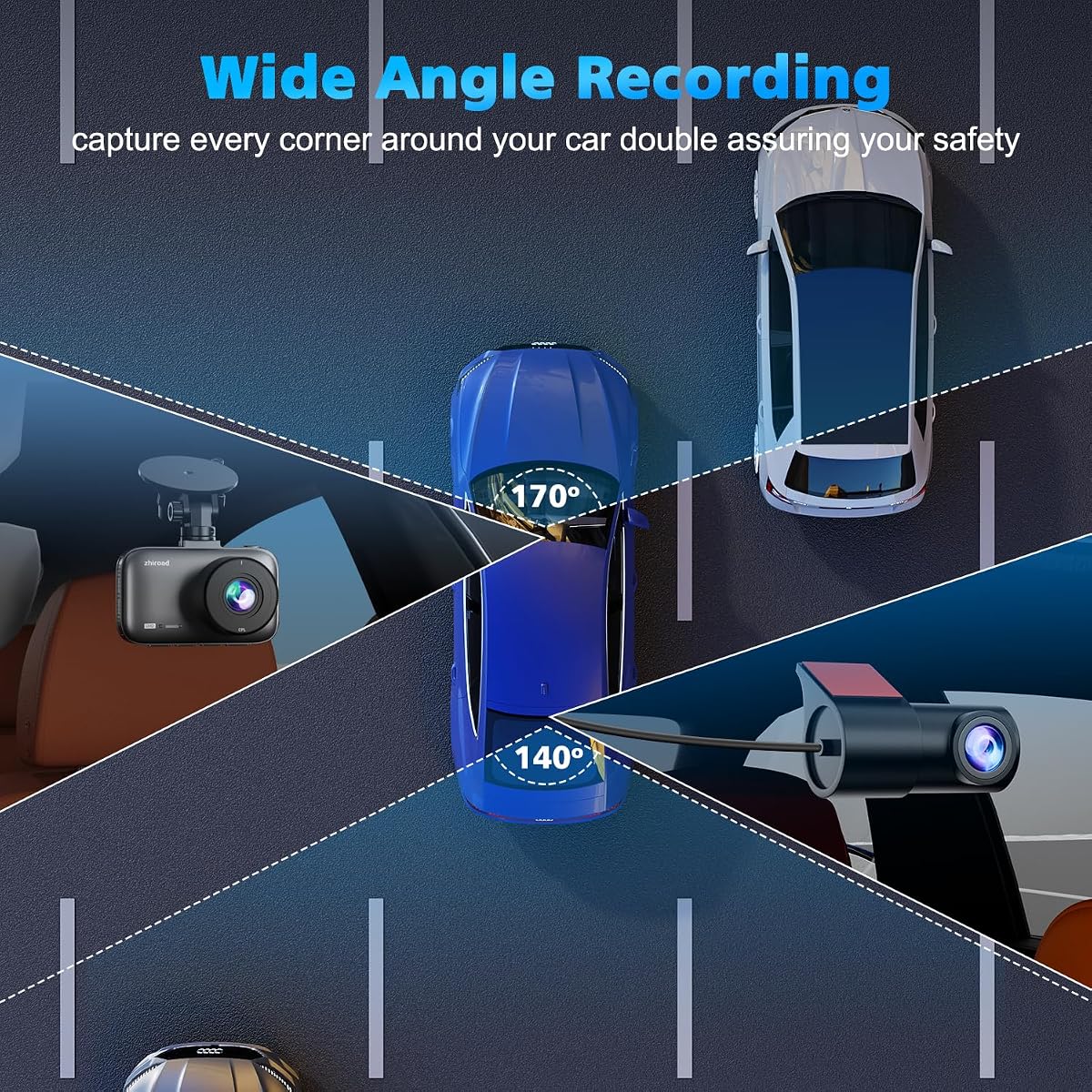ROVE R2-4K Dual Dash Cam Front and Rear with Ultimate CPL Filter view 3