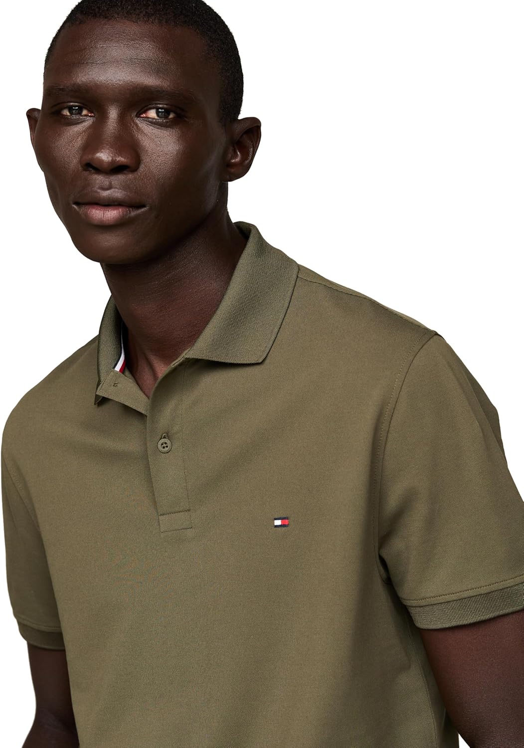 Tommy Hilfiger Mens Short Sleeve Casual Dri Fit Polo Shirts in Regular Fit with Moisture Wicking and Stretch - Image 2