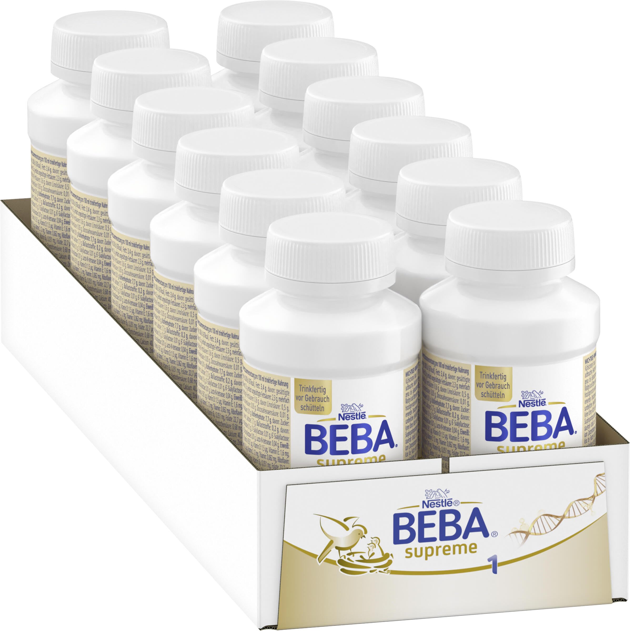 Nestlé BEBA SUPREME 1 Anfangsmilch trinkfertig, 12 x 200ml
