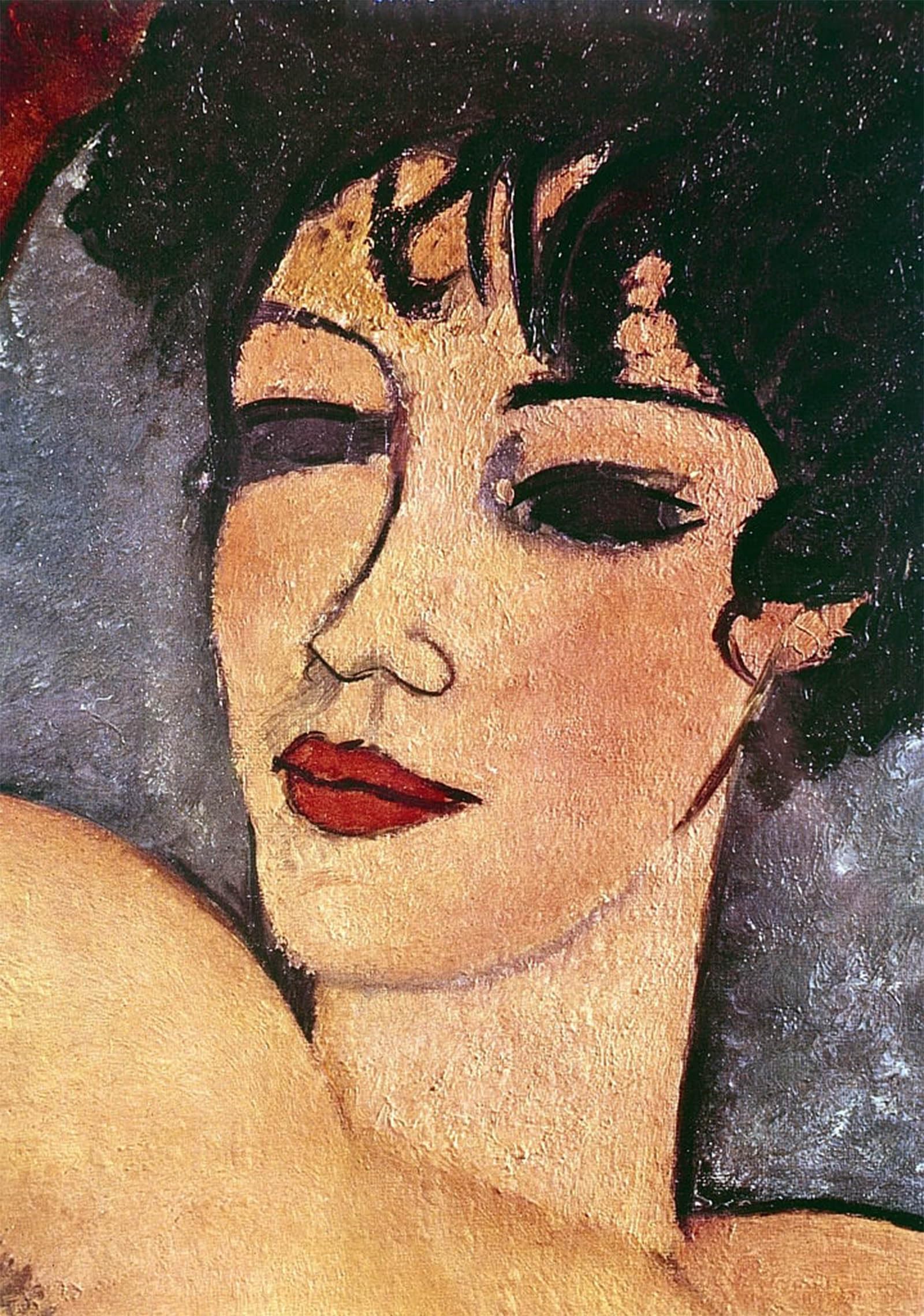 Serendipitp No Frame Retro Picture Poster Wall Art Pictures Painting A Sleeping By Amedeo Modigliani Wall Art Canvas Print For Wall Decor 60X90cm