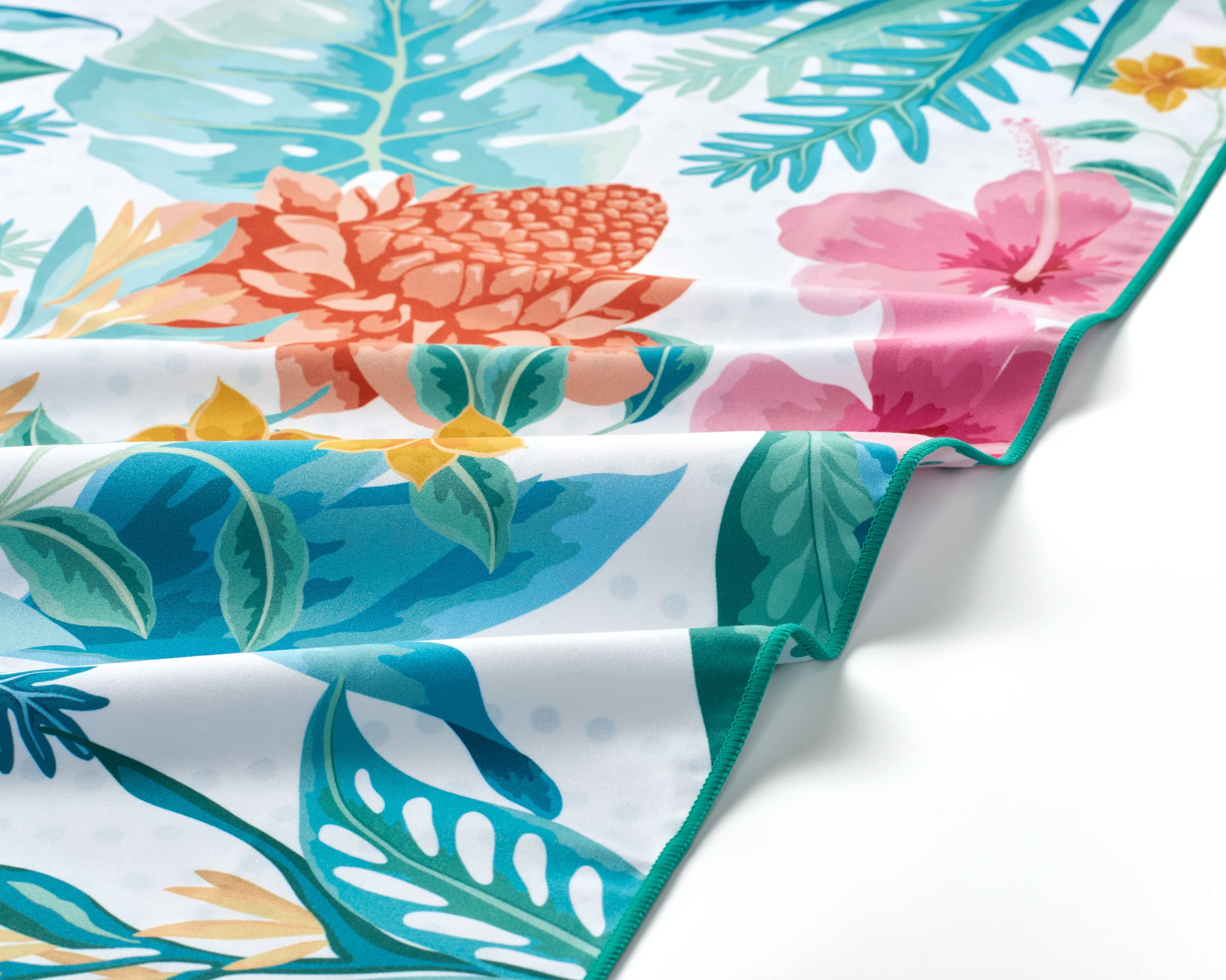 Fit-Flip Telo Mare Microfibra – Leggero, fine e ad Asciugatura Rapida - Asciugamano Microfibra Grande Telo Mare XXL - 100% Riciclato - Tropic Flowers 160x90cm