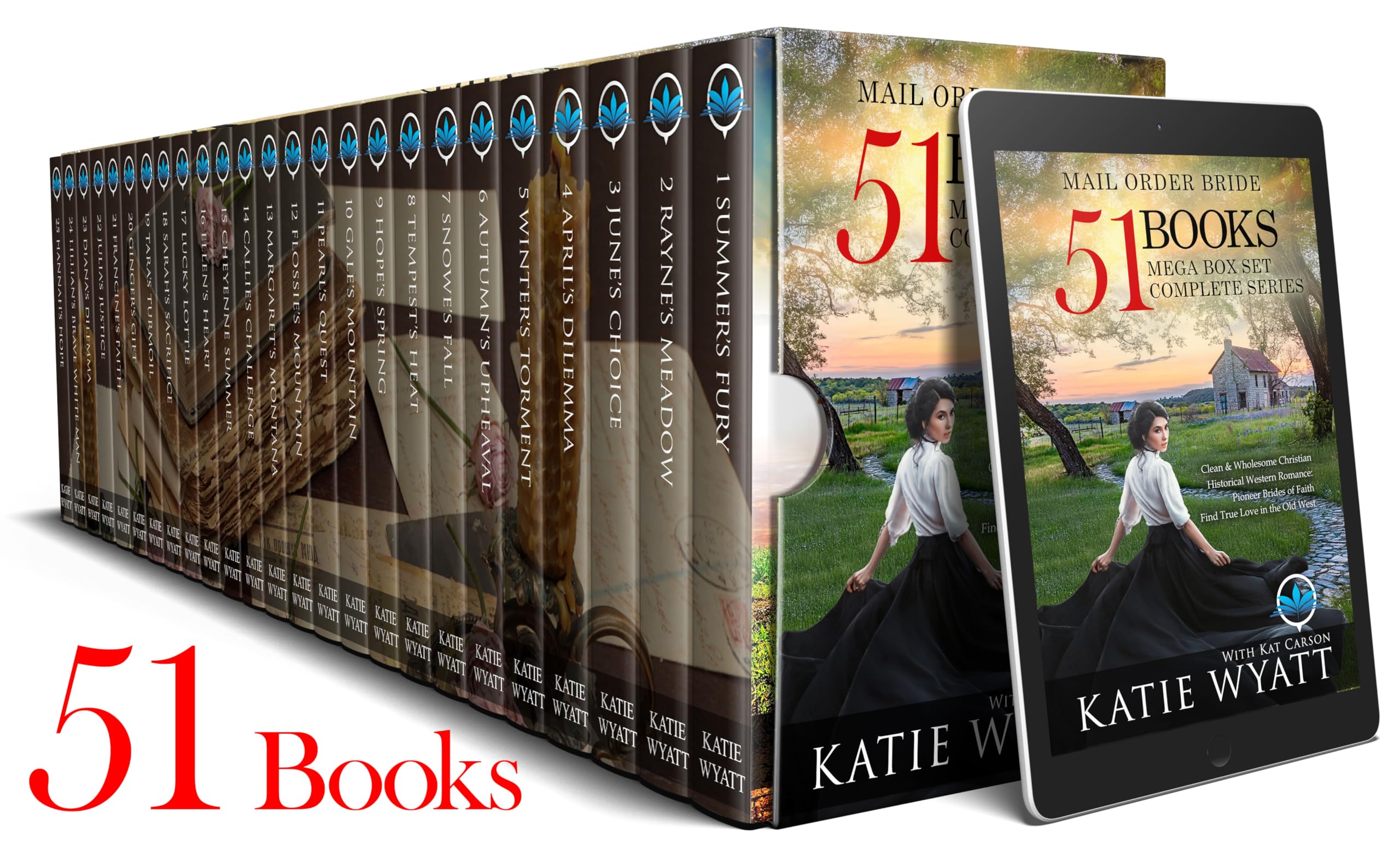Mail Order Bride: 51-Book Mega Box Set Complete Serie: Clean & Wholesome Christian Historical Western Romance: Pioneer Brides of Faith Find True Love in the Old West (Mega Box Set Series 31)