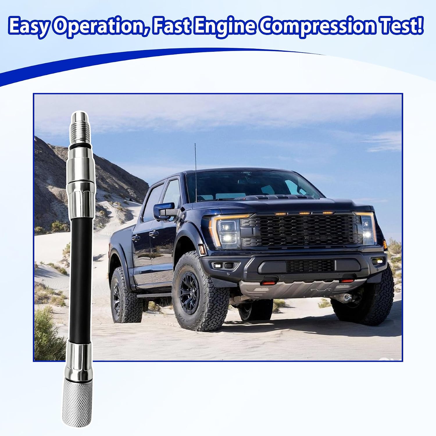5608 Compression Tester 12mm Adapter, Fit for 2008+ Ford 4.6L 5.4L 6.8L 3-Valve Engines with 12mm Spark Plug. Replace OTC5608 OTC5605 OTC5606 OTC5606-DG OTC5606-DG OTC5606-DGH